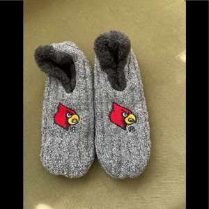 Trademark Louisville Cardinal fleece-lined sweater slippers